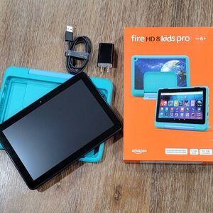 Amazon Black Fire HD 8 Kids Pro Tablet - Teal